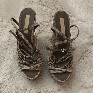 BCBGMAXAZRIA Snake Print Women's Heels